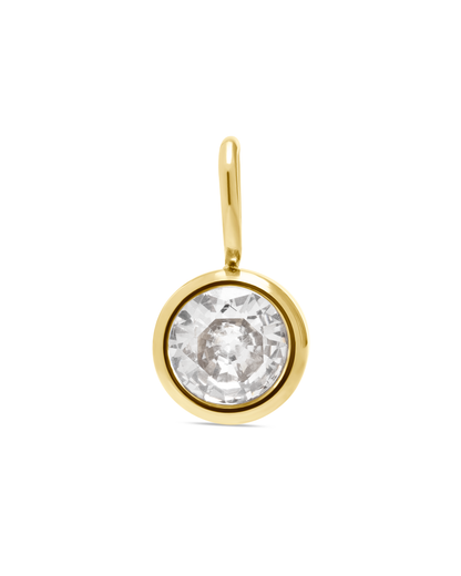 Висулка Celestia с 18K златно покритие и камък в цвят според месеца на раждане. 