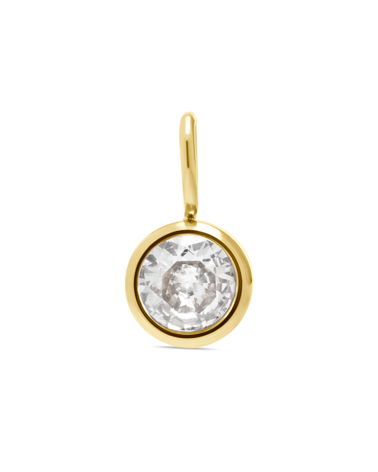 Висулка Celestia с 18K златно покритие и камък в цвят според месеца на раждане. 